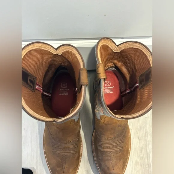 Twisted X Brown and Gray Cowboy Boots